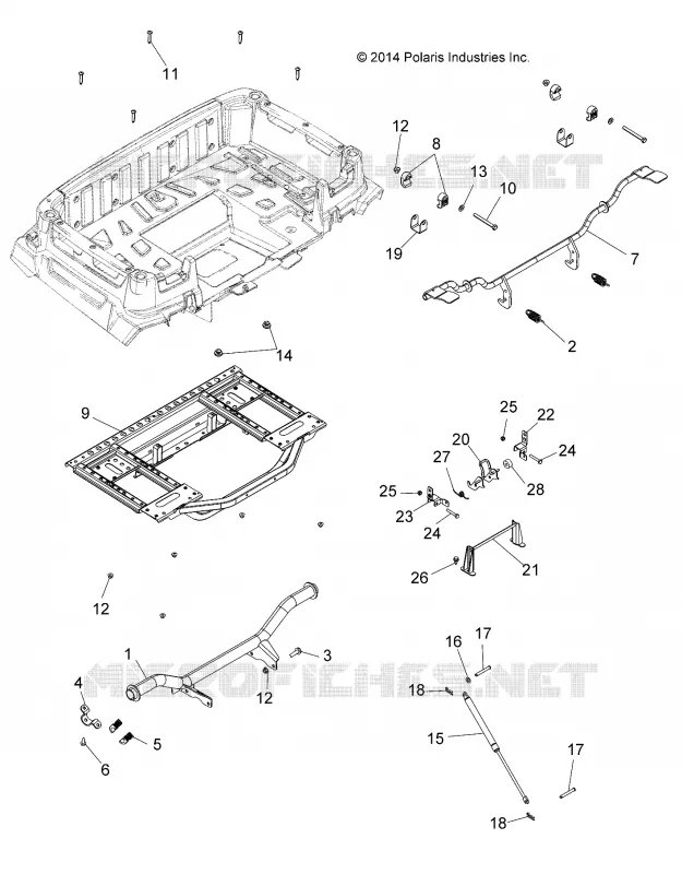 CARROCERÍA POSTERIOR BOX FRAME AND PIVOT