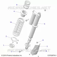 SUSPENSION TRASERA SHOCK MOUNTING