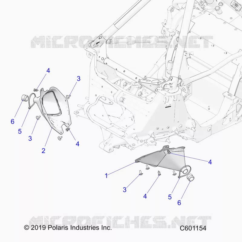 CHASSIS, TIE ROD BOOT ASM.