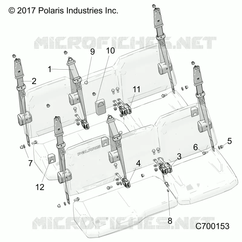 ASIENTO BELT MOUNTING