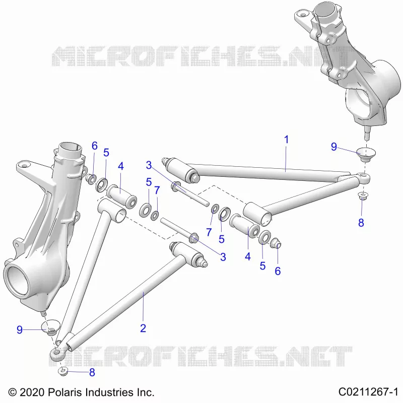 SUSPENSION, A-ARM AND PUNTAL MOUNTING