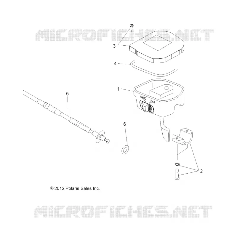 GOBIERNO, CONTROLS, THROTTLE ASM. AND CABLE