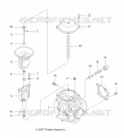 MOTOR, CARBURADOR, UPPER