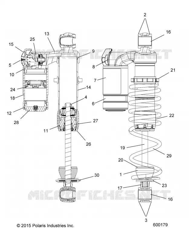 SUSPENSION, CHOQUE, FRONT TRACK (7044389)