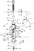 CARBURADOR 600 XCR SP 0965677 AND EUROPEAN 600 XCR SP E965677 (4932063206D005)