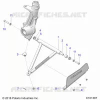 SUSPENSION, A-ARM AND PUNTAL MOUNTING
