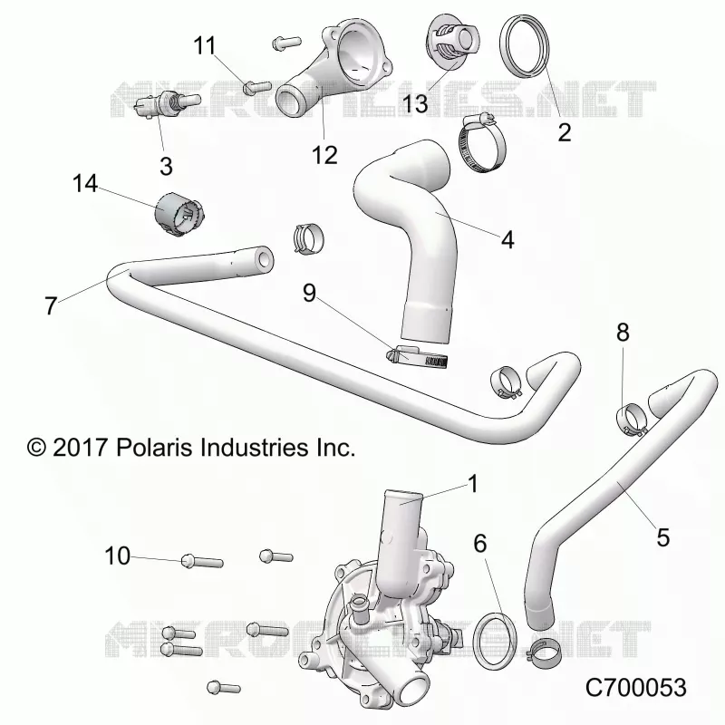 MOTOR, WATERPUMP AND BYPASS