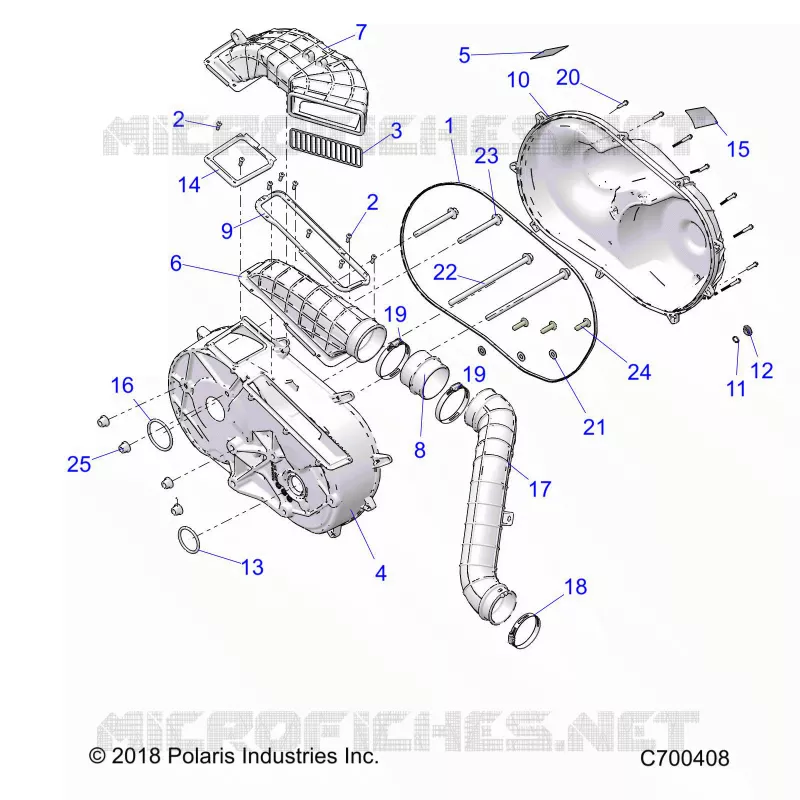 TREN, CLUTCH COVER AND DUCTING