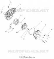 MOTOR, STATOR AND VOLANTE