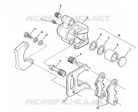 MONTAJE DE FRENO DELANTERA 350 4X4 / W928139 (4922832283030A)