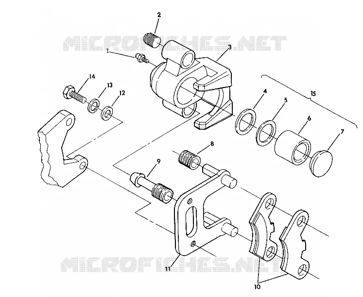 MONTAJE DE FRENO DELANTERA 350 4X4 / W928139 (4922832283030A)