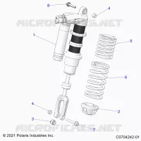 SUSPENSION, CHOQUE FRONTAL MOUNTING