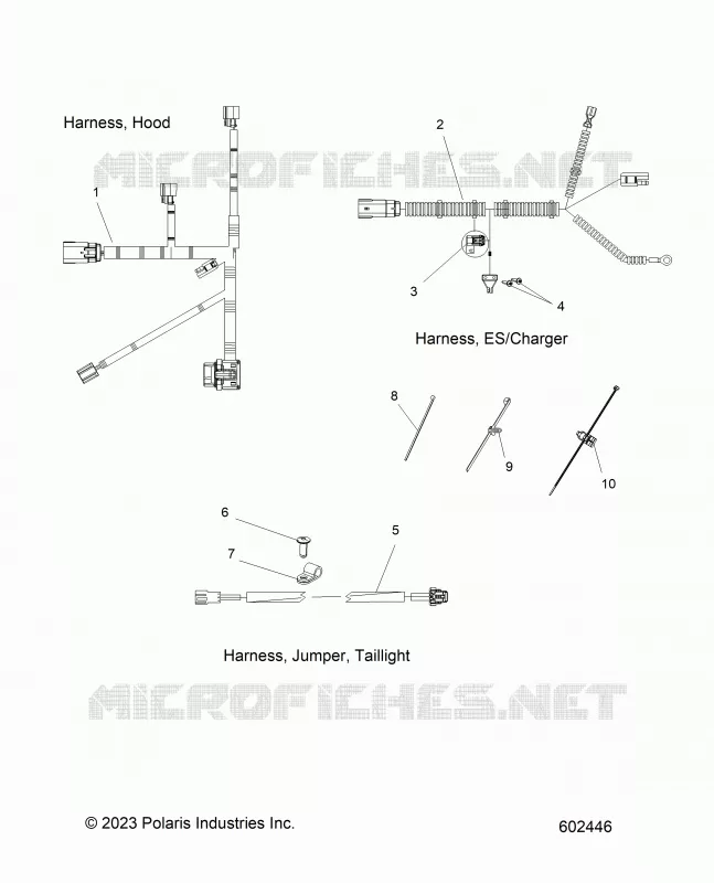 ELECTRICA, HARNESS, HOOD, E.S. START, TAILLIGHT
