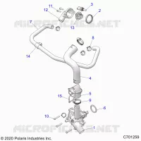 MOTOR, WATERPUMP AND BYPASS