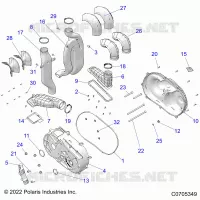 TREN, CLUTCH COVER AND DUCTING