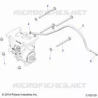 TREN, GEARCASE MOUNTING, REAR