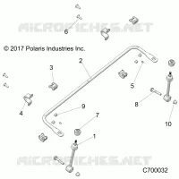 SUSPENSION, FRONT BARRA ESTABILIZADORA- R21RRH99AC/BC (C700032)