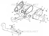 tapa del embrague Scrambler 400L W97BC38C (4939893989C006)