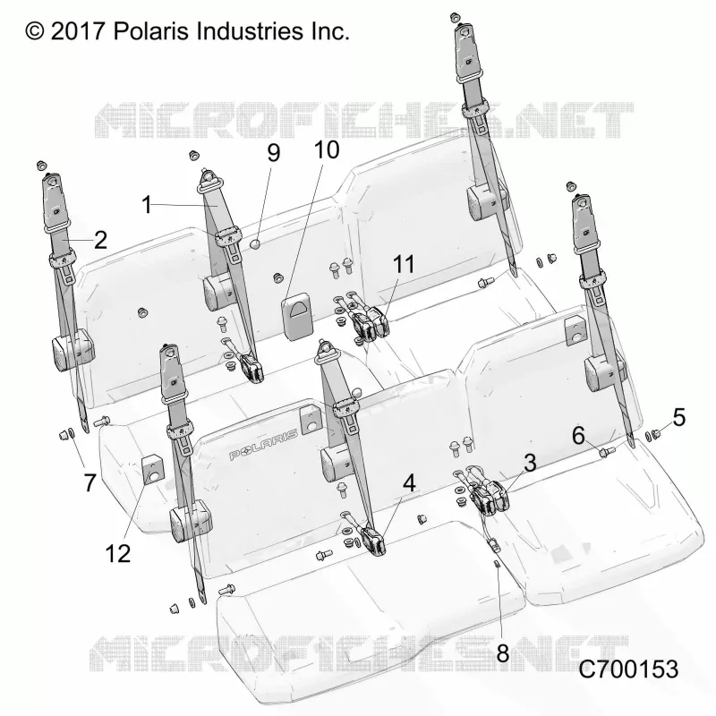 ASIENTO BELT MOUNTING