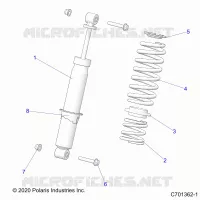 SUSPENSION TRASERA SHOCK