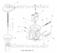 MOTOR, CARBURADOR, UPPER