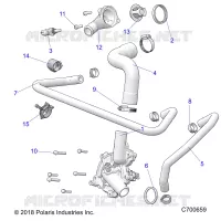 MOTOR, WATERPUMP AND BYPASS