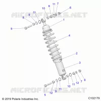 SUSPENSION, CHOQUE FRONTAL MOUNTING