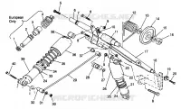TRASERO ARM PAR XLT SP 0966676 and EUROPEAN XLT SP E966676 (4931703170B013)