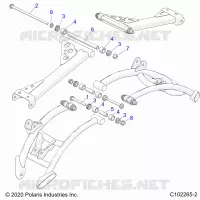 SUSPENSION TRASERA CONTROL ARM, MOUNTING