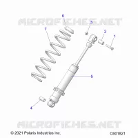 SUSPENSION, SHOCK TRASERO TRACK (7045713)