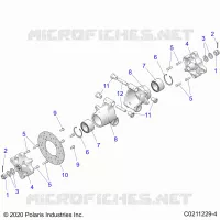 SUSPENSION TRASERA HUBS, CARRIER AND BRAKE DISC