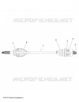 DRIVE TRAIN, TRASERO UNIDAD SHAFT