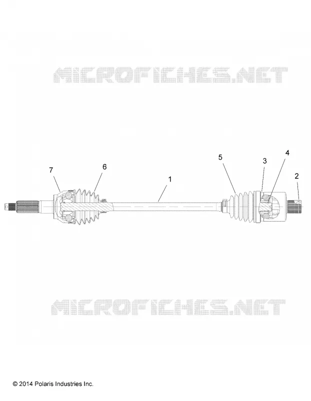 DRIVE TRAIN, TRASERO UNIDAD SHAFT