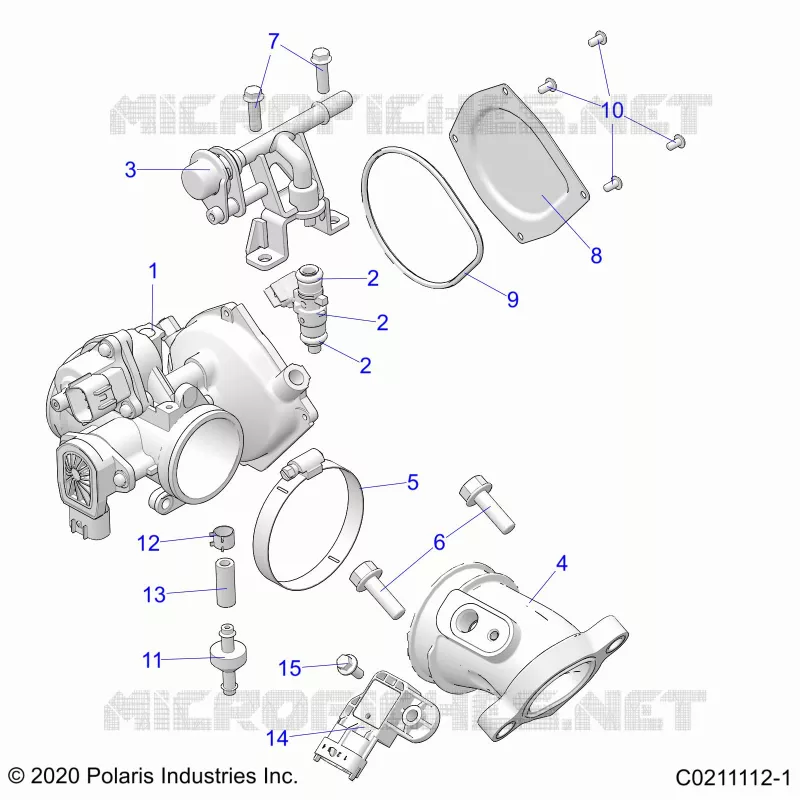 ENGINE, CUERPO DE MARIPOSA AND FUEL RAIL