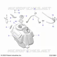 SISTEMA DE COMBUSTIBLE, FUEL TANK ASM.