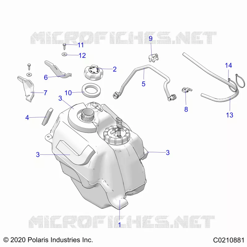 SISTEMA DE COMBUSTIBLE, FUEL TANK ASM.