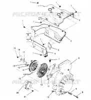 VENTILADOR CAJA and  ARRANQUE DE RETROCESO ASSEMBLY SUPER SPORT 0950743 (4928882888C012)