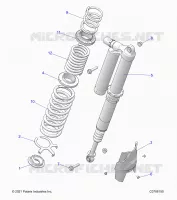 SUSPENSION, REAR MONTAJE DE DESCARGA, STANDARD/PREMIUM