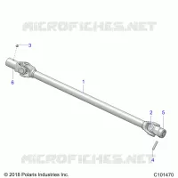TREN, PROP SHAFT, FRONT