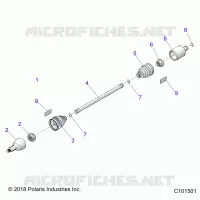 TREN, DRIVE SHAFT, FRONT