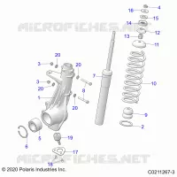SUSPENSION, PUNTAL DELANTERO