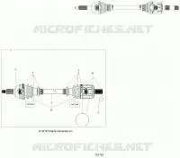 DRIVE TRAIN, TRANSMISION DELANTERA SHAFT