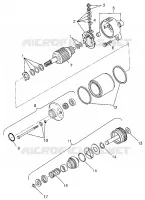 MOTOR DE ARRANQUE Magnum 4X4 W97AC42A, Swedish Magnum 4X4 S97AC42E and Norwegi (4940834083D009)