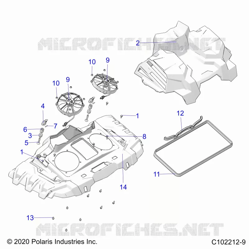 ENGINE, SISTEMA DE REFRIGERACIÃ“N, FANS AND SHROUDS