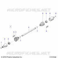 TREN, DRIVE SHAFT, FRONT