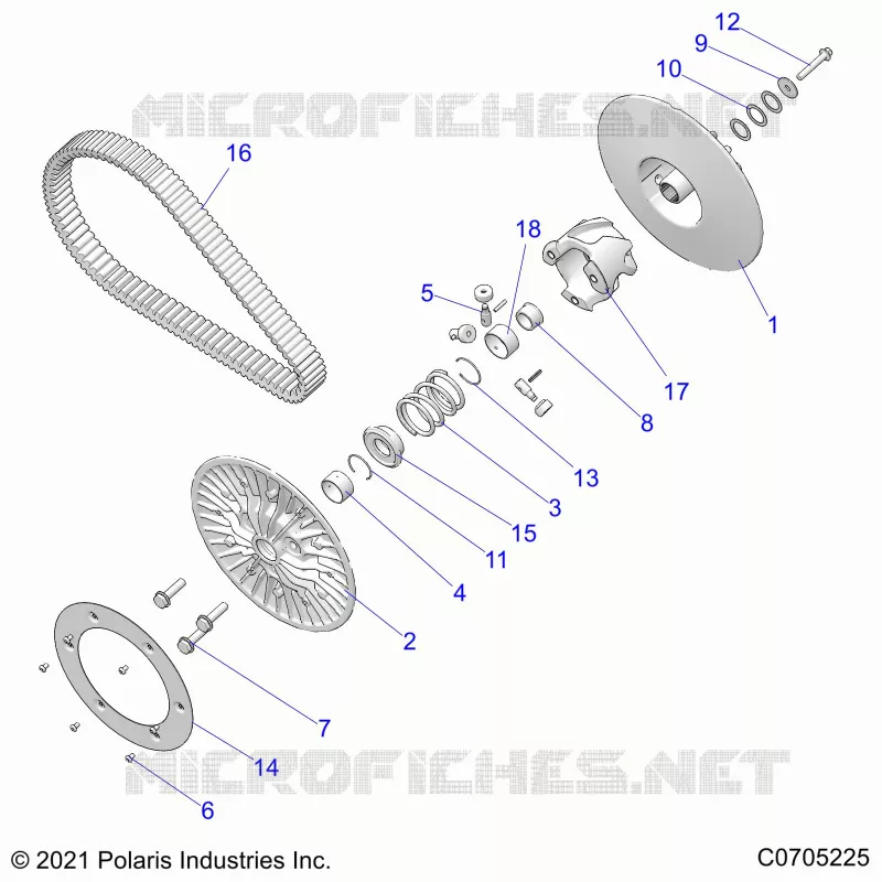 TREN, SECONDARY CLUTCH
