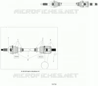 DRIVE TRAIN, TRANSMISION DELANTERA SHAFT