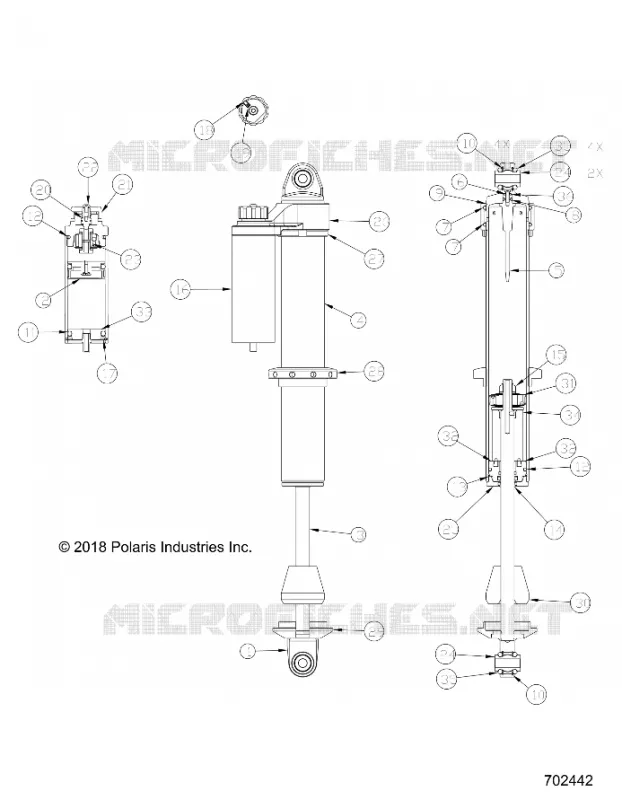 SUSPENSIÃ“N DELANTERA SHOCK INTERNALS