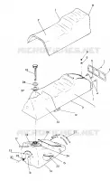 ASIENTO/TANQUE DE GAS ASSEMBLY Trail (4921272127005A)