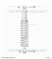 SUSPENSION, SHOCK TRASERO